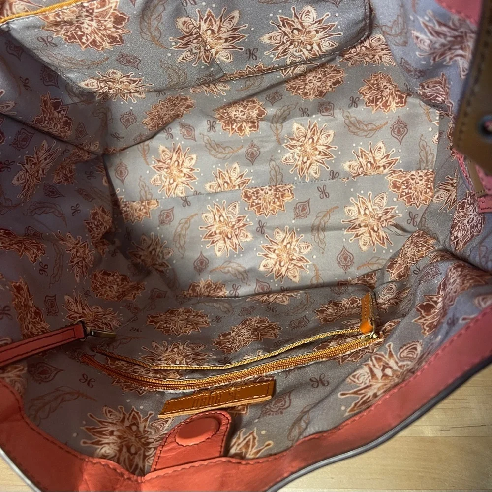 Park Tote Leather Handbag, Blossom.